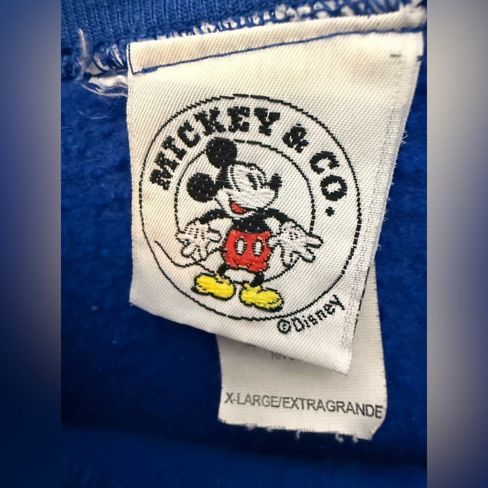 Vintage Disney Mickey Mouse Embroidered Crewneck Sweatshirt | XL - Picture 3 of 4